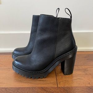 Dr Martens Magdalena Leather Heeled Chelsea Boots